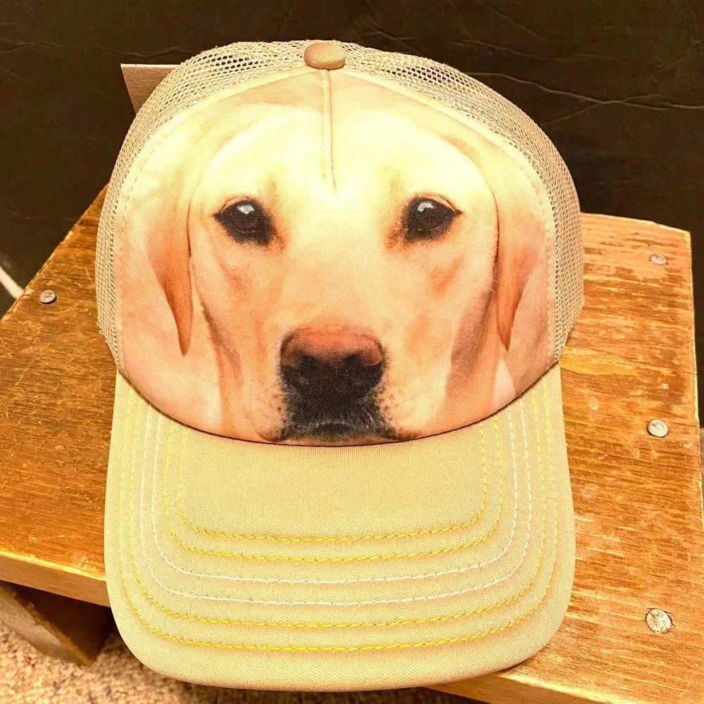 The Mountain Dog Print Hat Cap Breathable Adjustable Size Unisex Adult